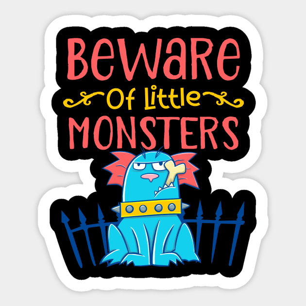 beware of little monsters Sticker by Imaginar.drawing